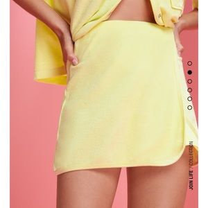 ZARA Terrycloth Wrap Skirt